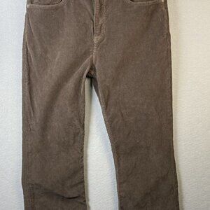 NOEND Denim Womens 31 Corduroy Brown Kick Flare Pants Western Cowgirl Made In US
